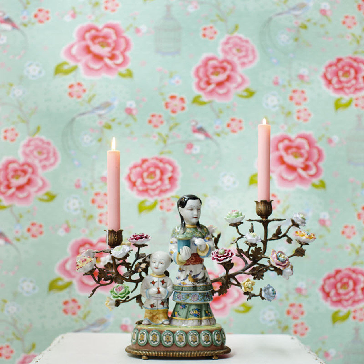 300162 - Pip Studio 5 Birds in Paradise Wallpaper - Green - Eijffinger