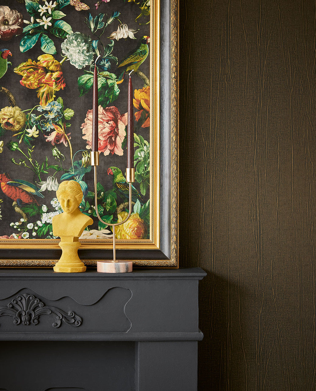 307300 - Museum Enchanted Floral Wallpaper - Black - Eijffinger