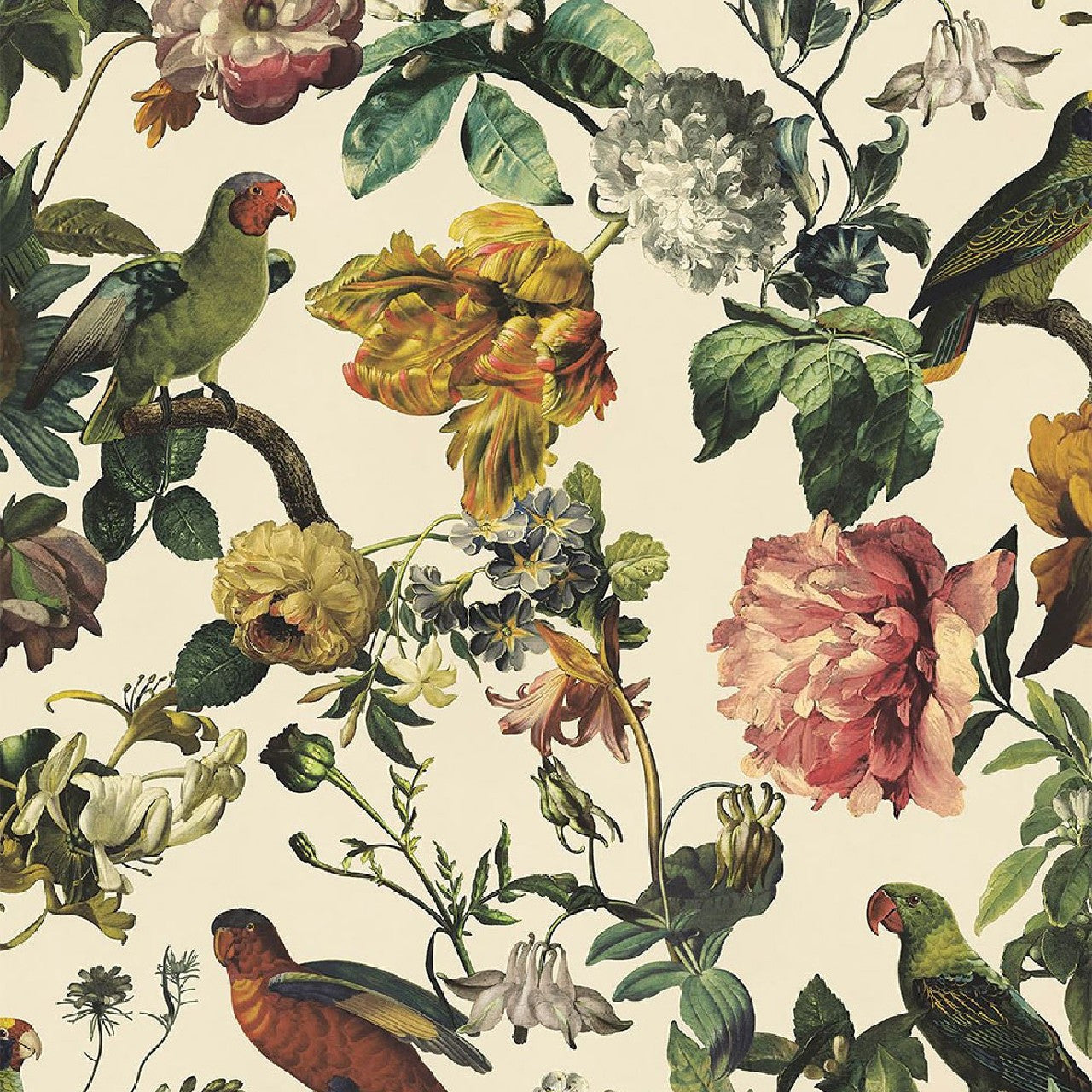 307301 - Museum Enchanted Floral Wallpaper - White / Cream - Eijffinger