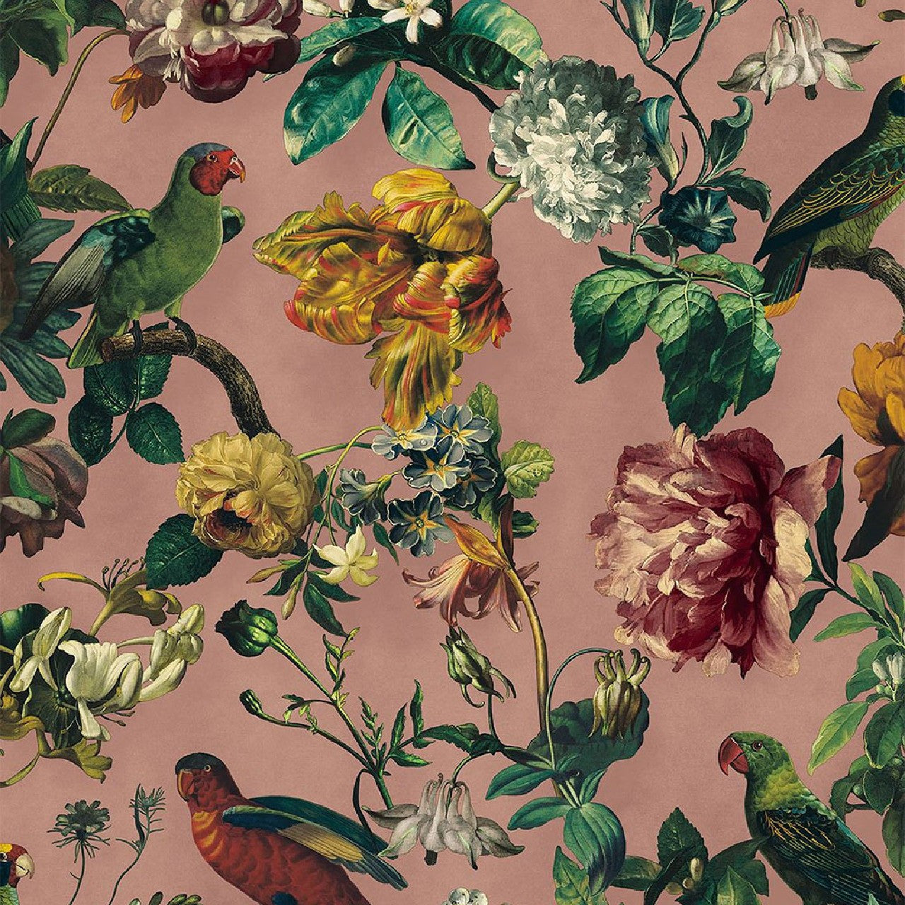 307304 - Museum Enchanted Floral Wallpaper - Pink - Eijffinger