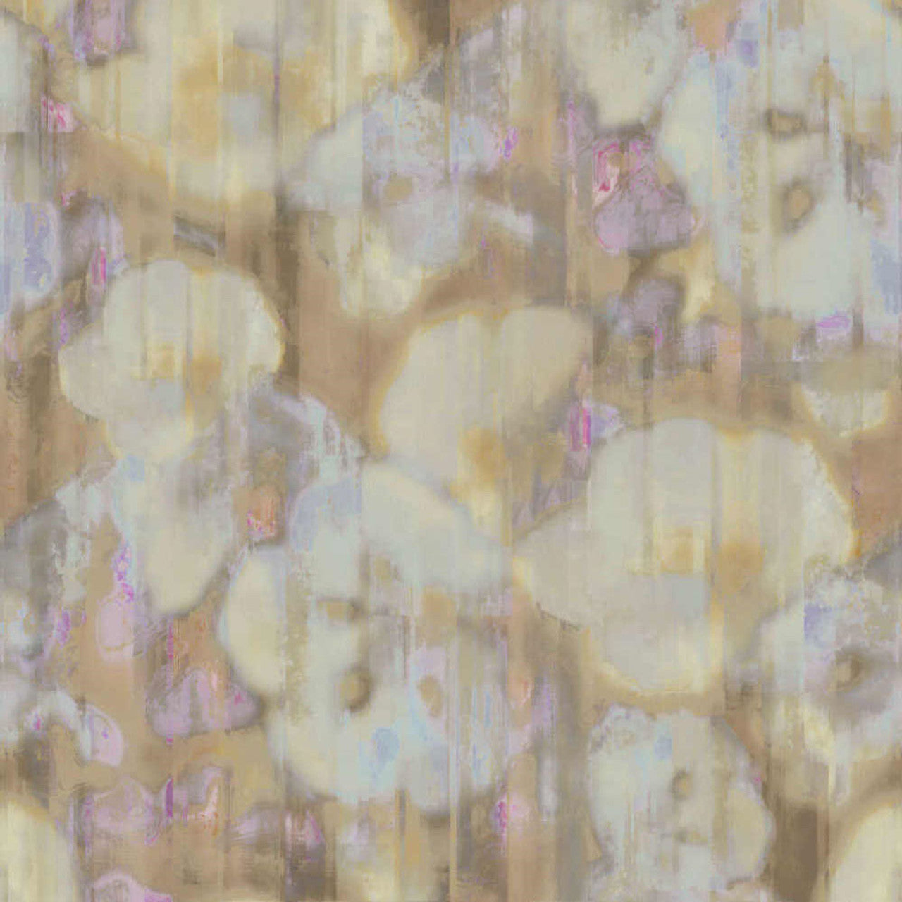 313573 - Inky Floral Mural Wallpaper - Beige / Sand - Eijffinger