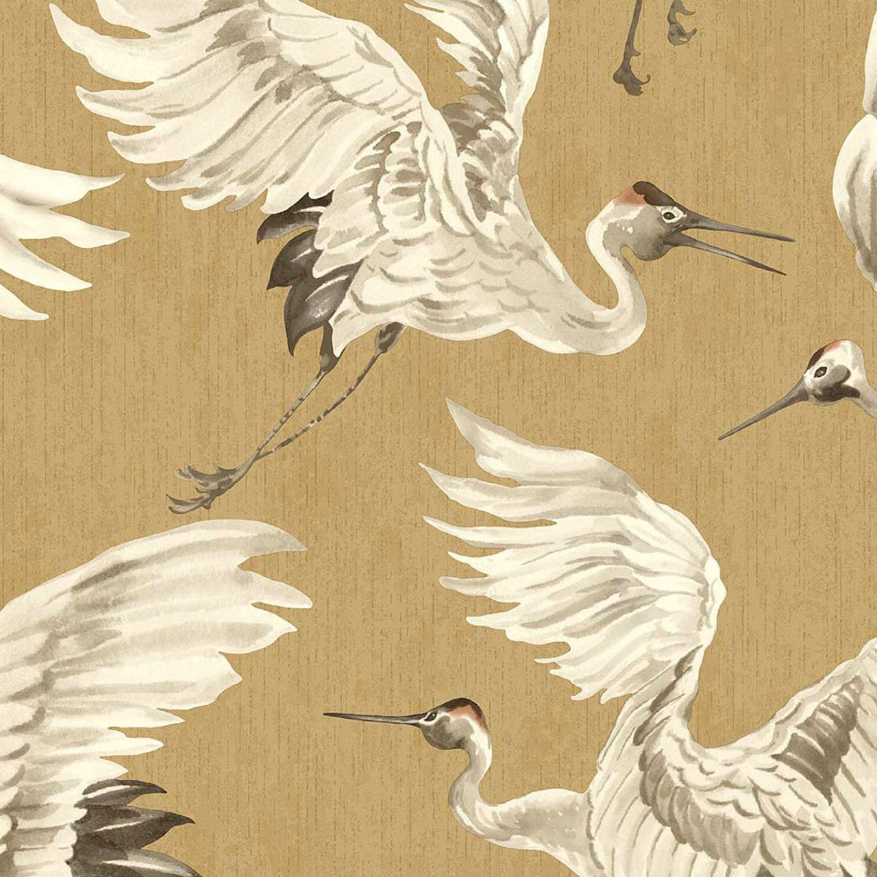317351 - Magestic Flight Oasis Wallpaper - Gold - Eijffinger