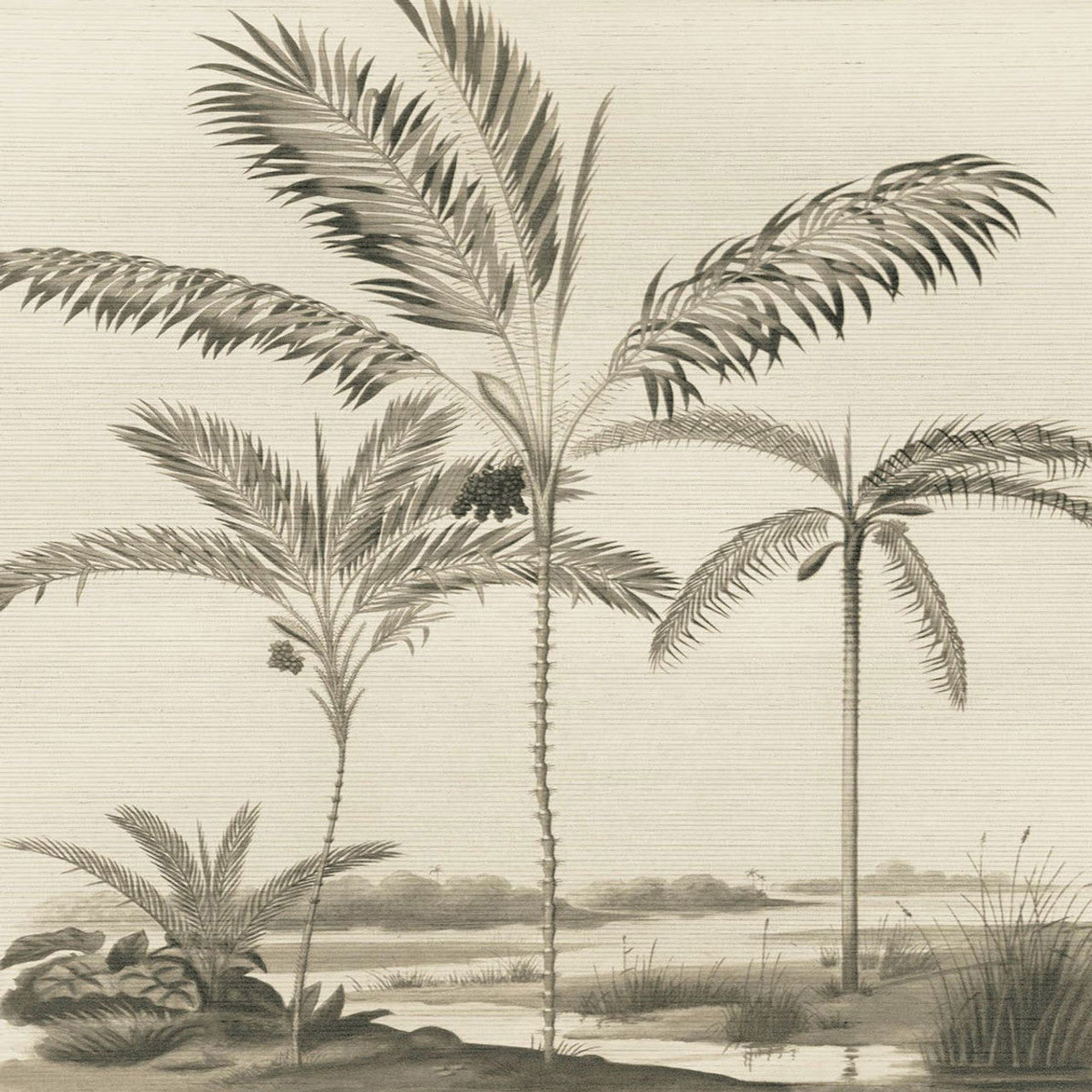 317407 - Tropical Oasis Mural Wallpaper - Green - Eijffinger