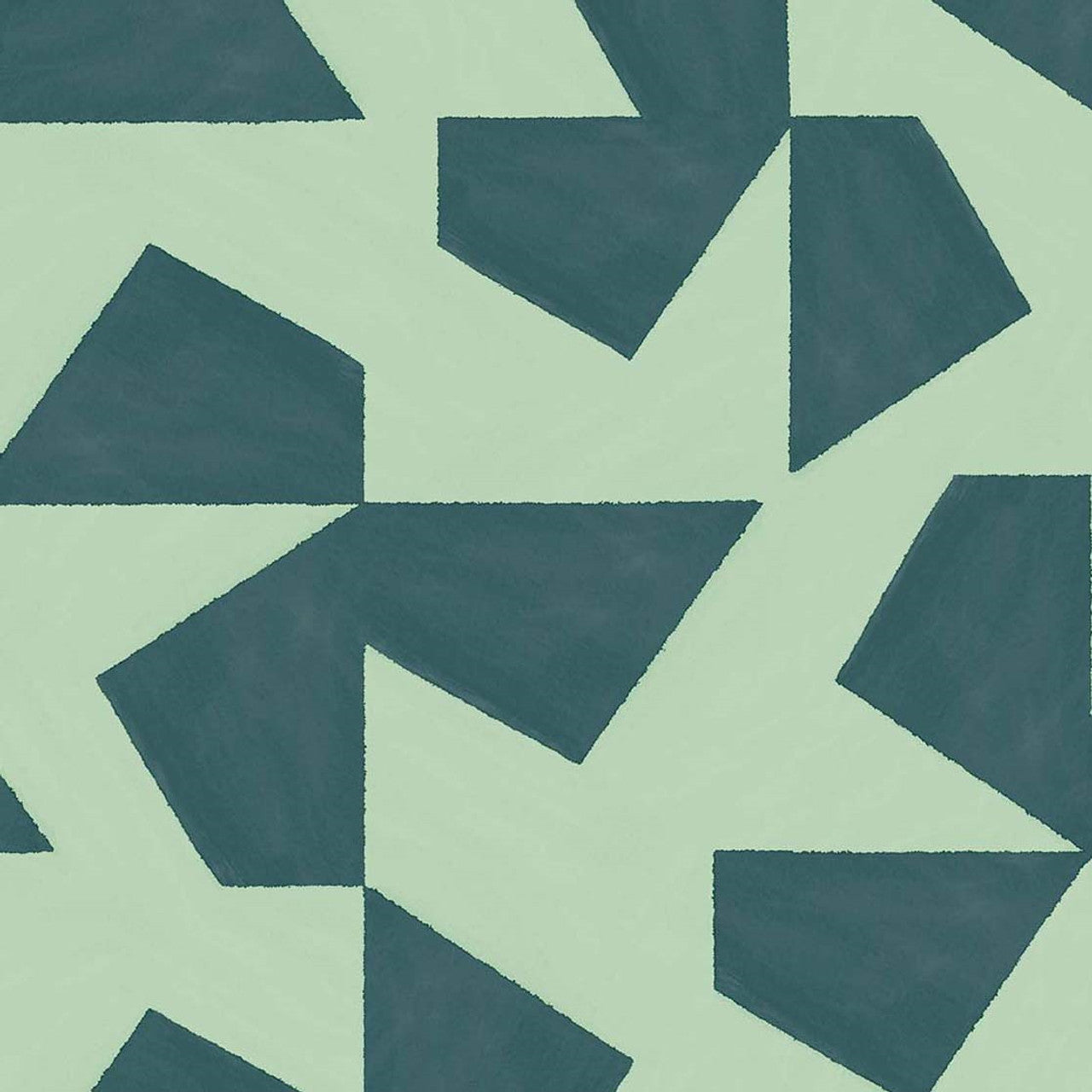 318042 - Scattered Geometry Twist Wallpaper - Green - Eijffinger