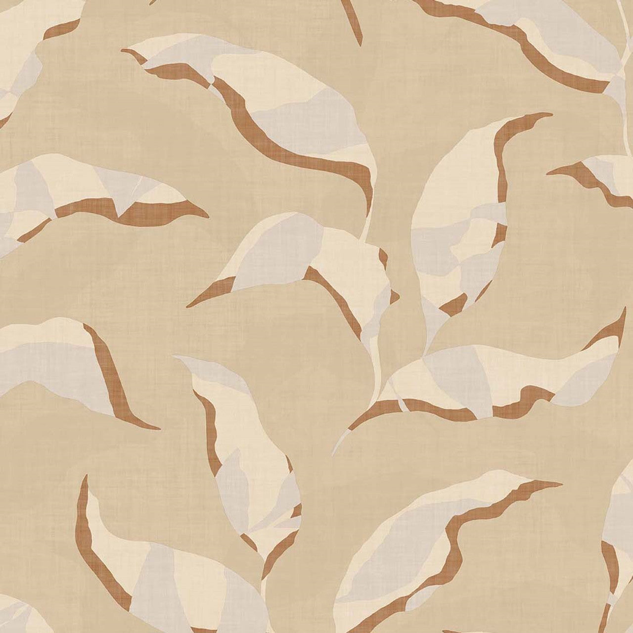 318050 - Torn Botanical Twist Wallpaper - Beige - Eijffinger