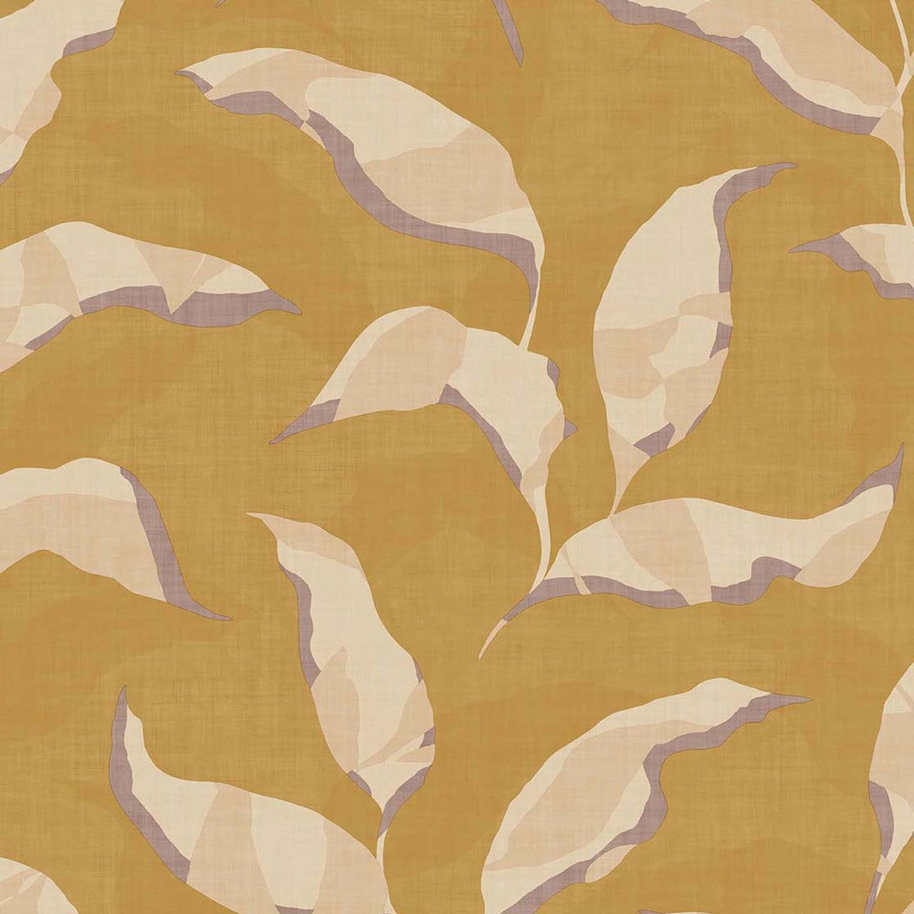 318053 - Torn Botanical Twist Wallpaper - Ochre - Eijffinger