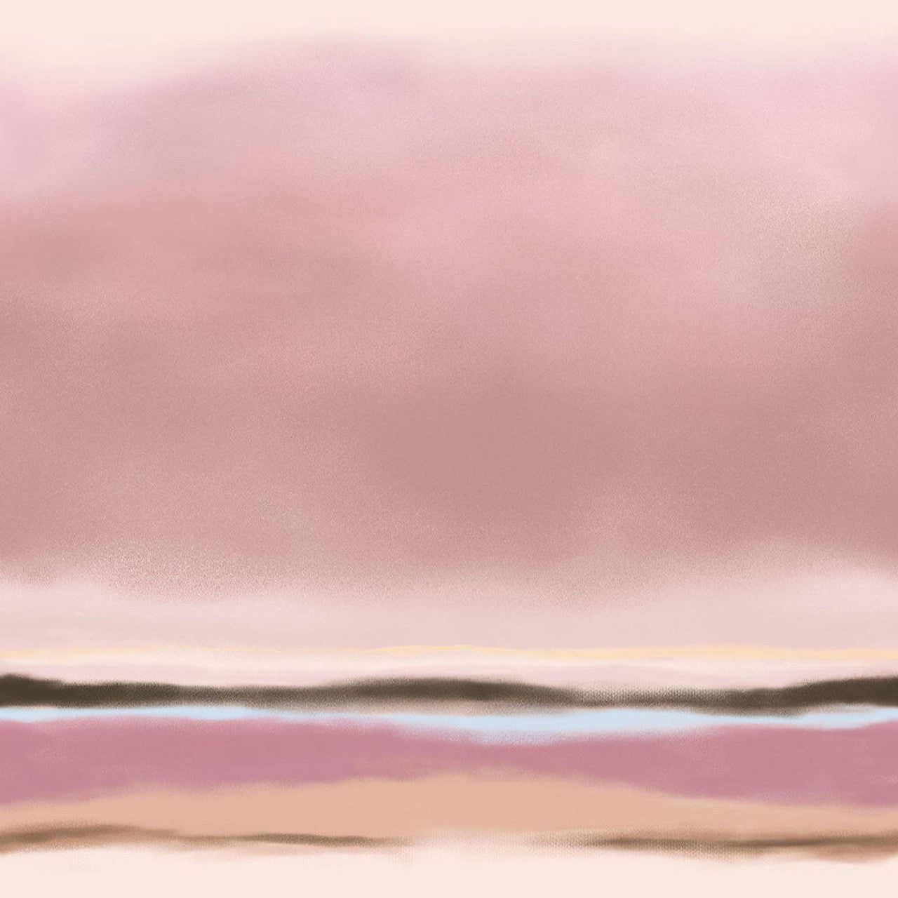 318070 - Dusky Horizon Twist Mural Wallpaper - Misty Pink - Eijffinger