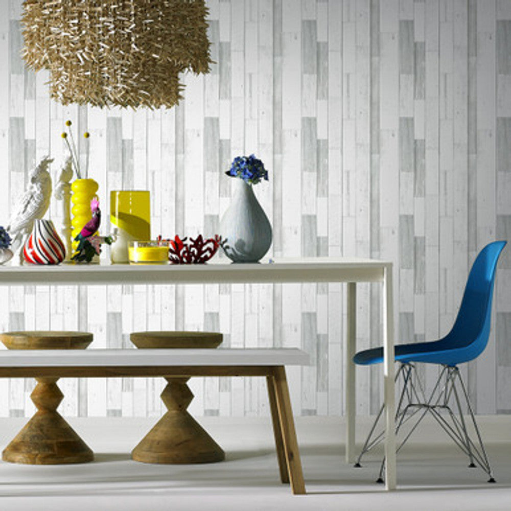 33-180 - Woody Wallpaper - Grey - Superfresco Easy