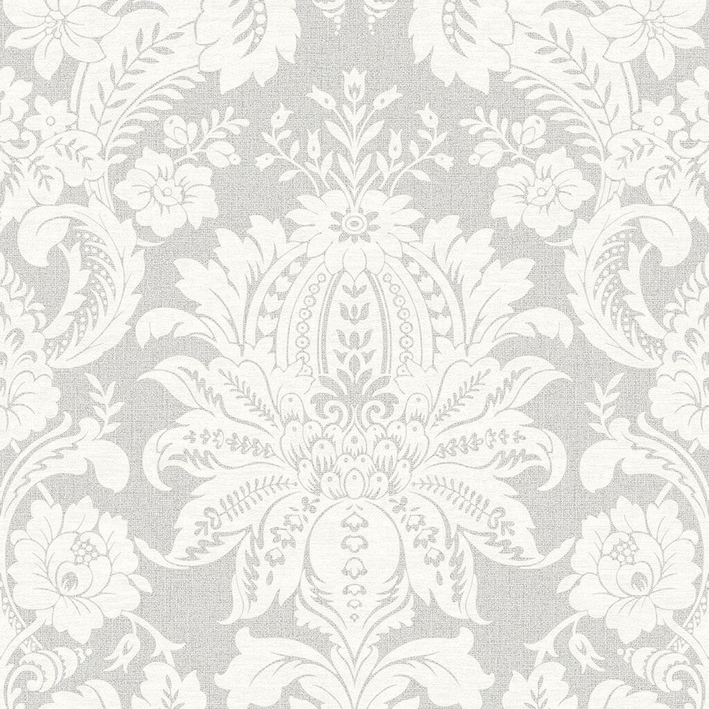 33-373 - Venetian Damask Wallpaper - Grey - Superfresco Easy