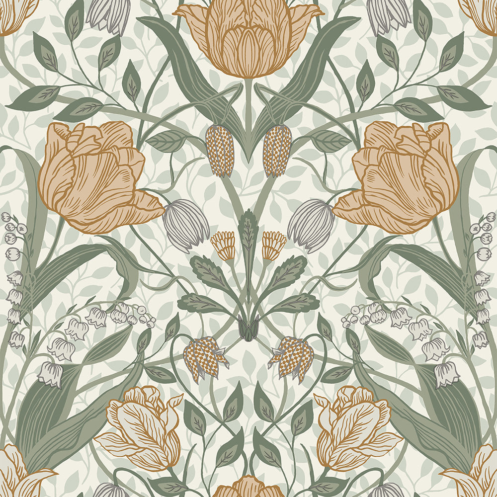 33006 - Filippa Wallpaper - Mustard Yellow - Midbec