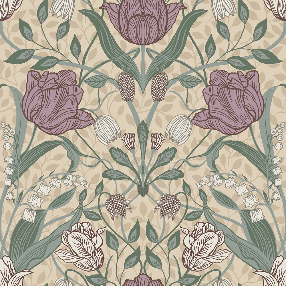 33007 - Filippa Wallpaper - Soft Beige - Midbec