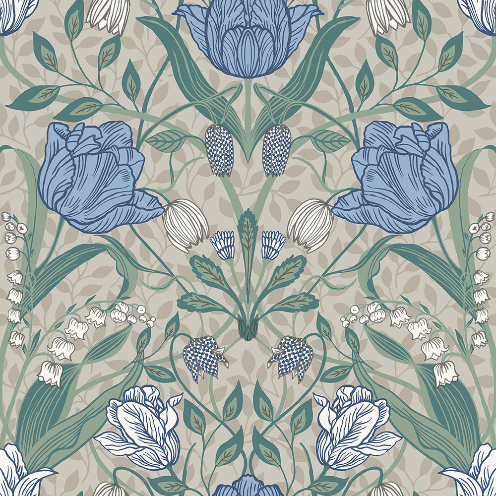 33008 - Filippa Wallpaper - Gray/Beige - Midbec