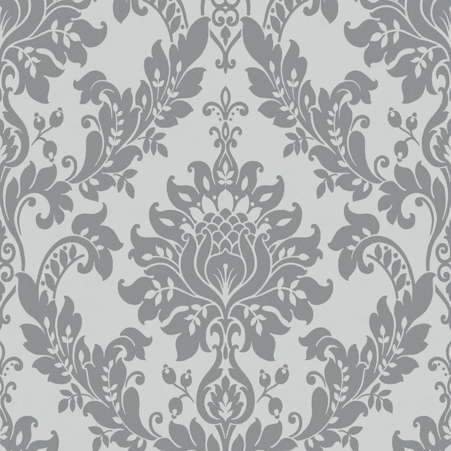 35391 - Clara Wallpaper - Charcoal - Holden Decor