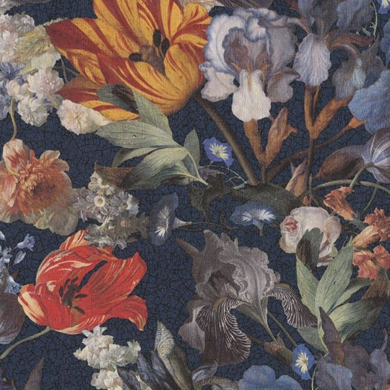 358012 - Garden Party Masterpiece Wallpaper - Navy - Eijffinger