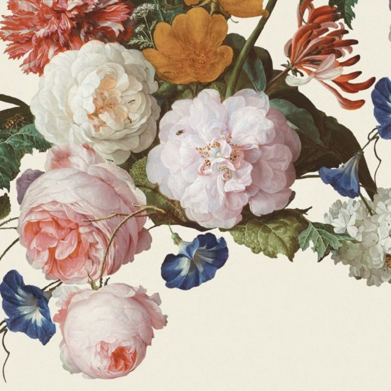 358112 - Flower Crown Masterpiece Mural Wallpaper - Cream - Eijffinger