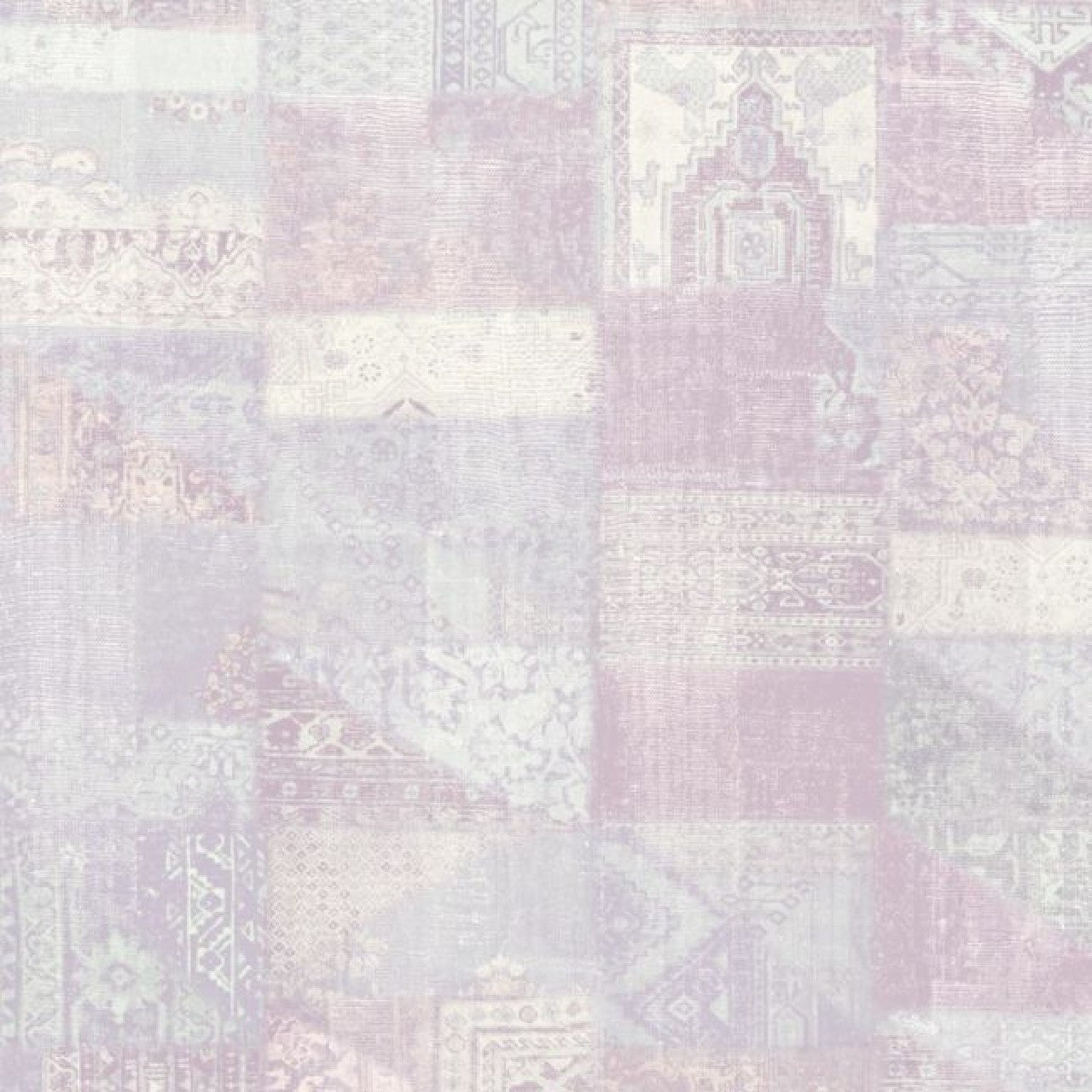 358124 - Patchwork Pastel Masterpiece Mural Wallpaper - Pink - Eijffinger