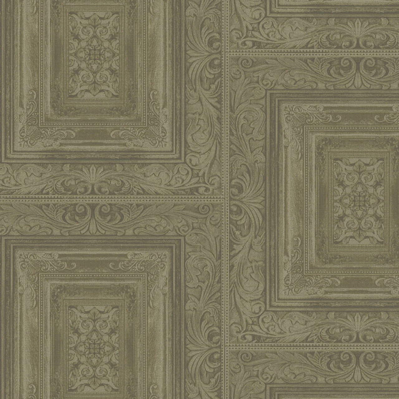 382521 - Stature Traditional Wallpaper - Green - Eijffinger