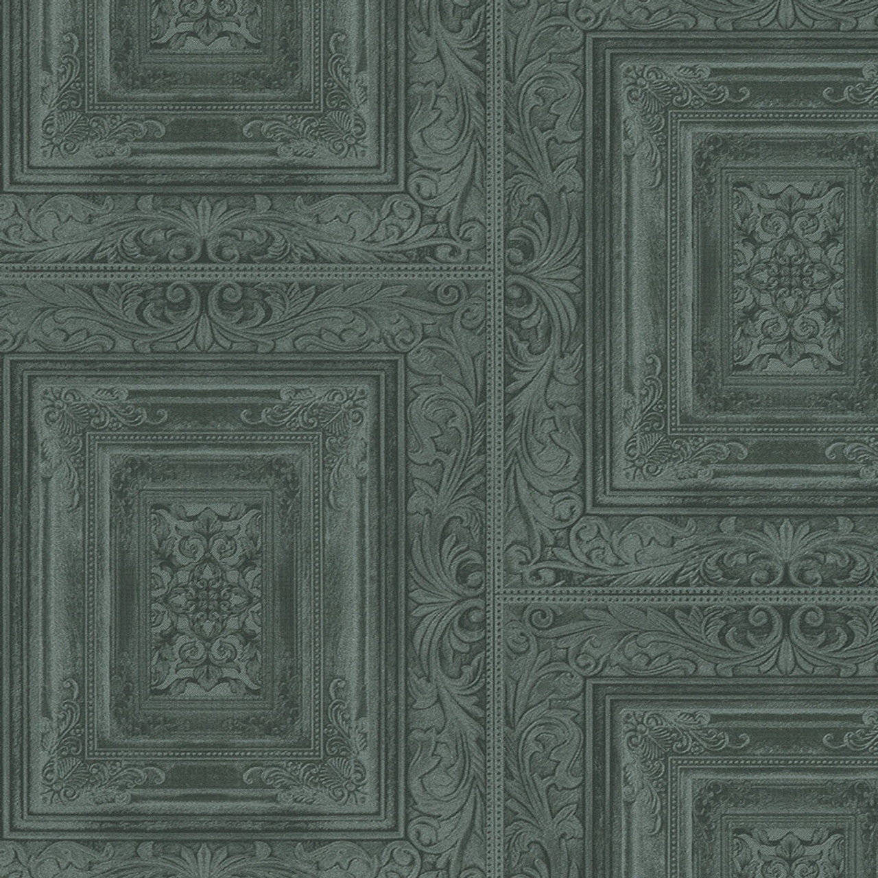 382523 - Stature Traditional Wallpaper - Teal - Eijffinger