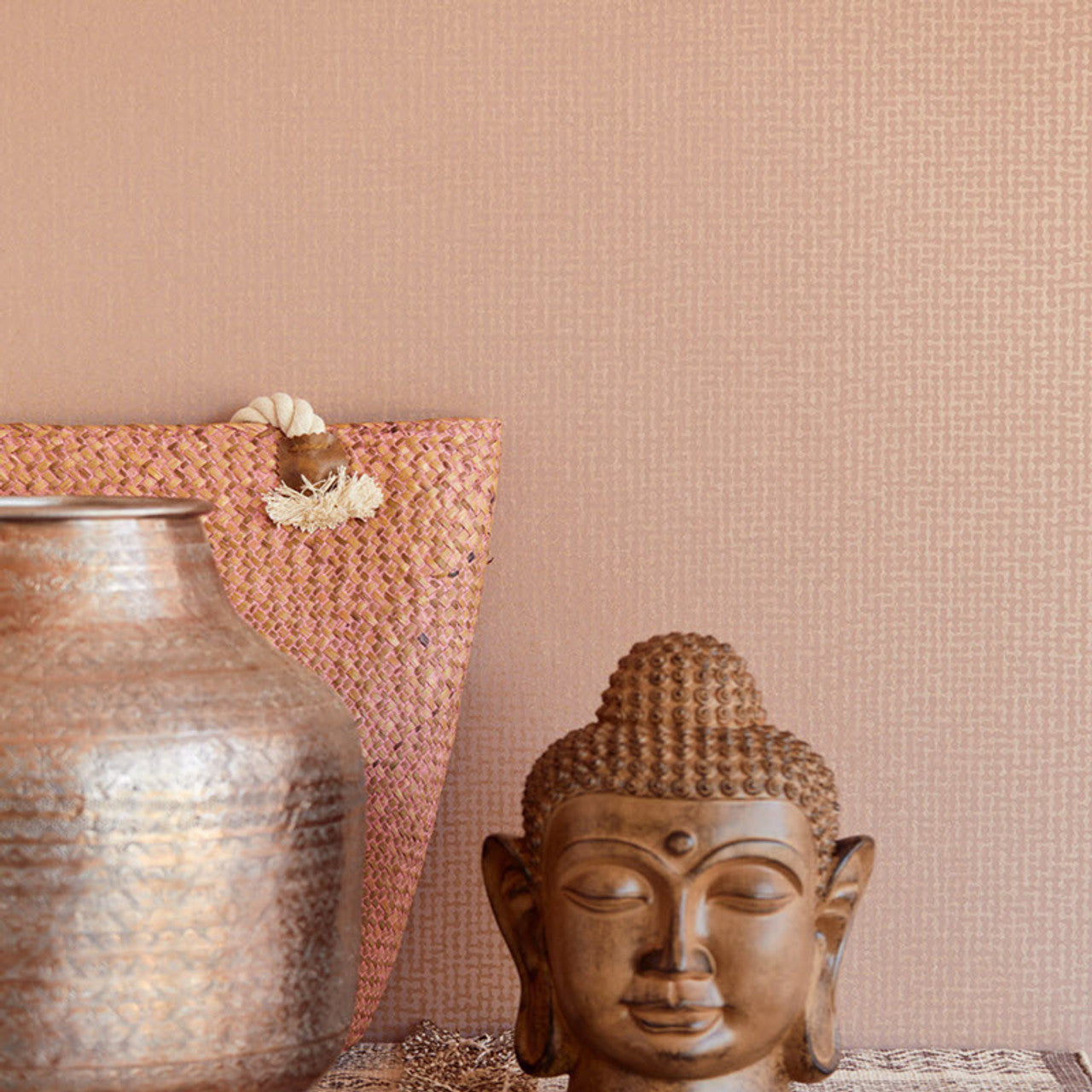 388722 - Lounge Contemporary Wallpaper - Pink - Eijffinger