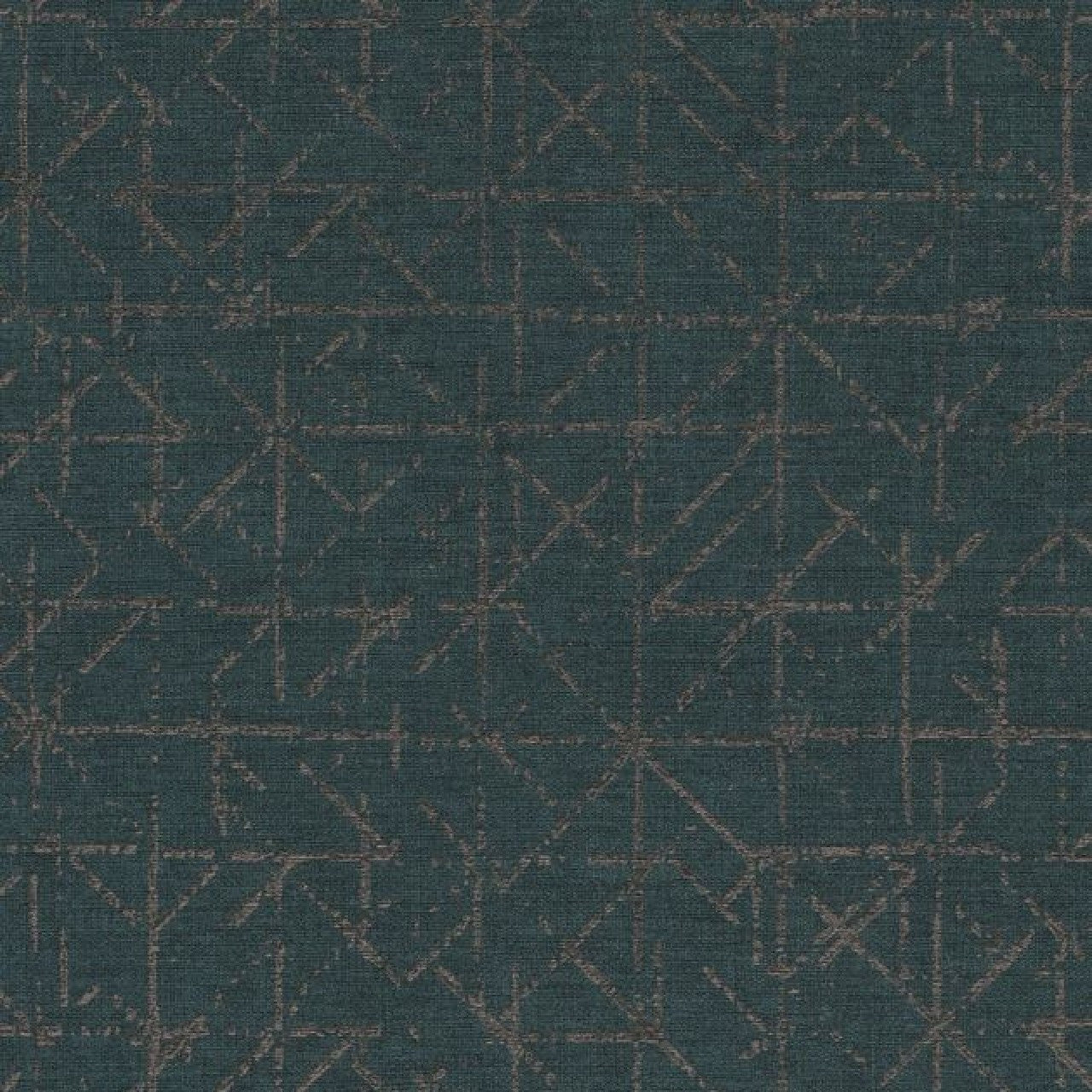 394536 - Geometric Sketch Topaz Wallpaper - Blue - Eijffinger
