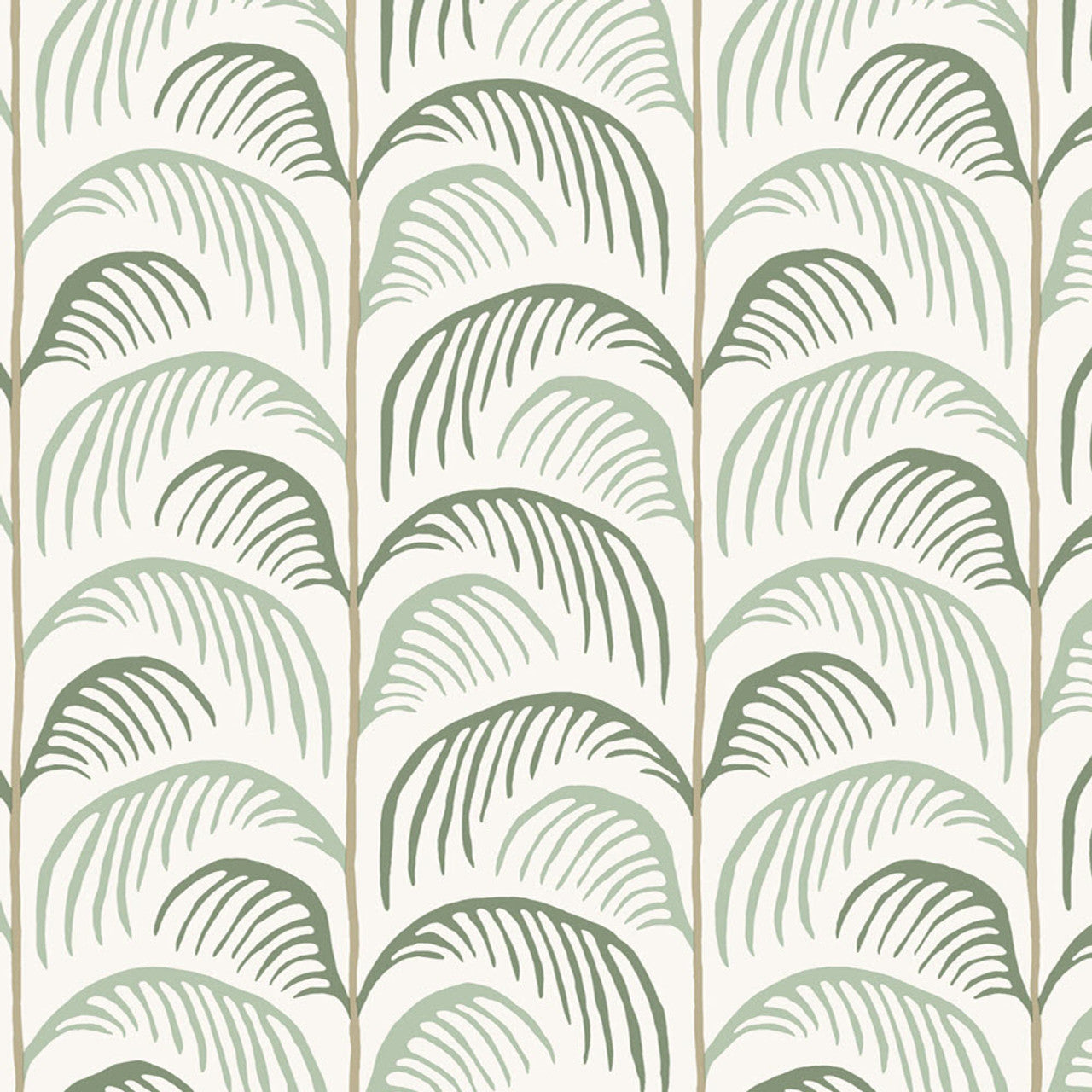 399070 - Mini Me Palm Wallpaper - Green - Eijffinger