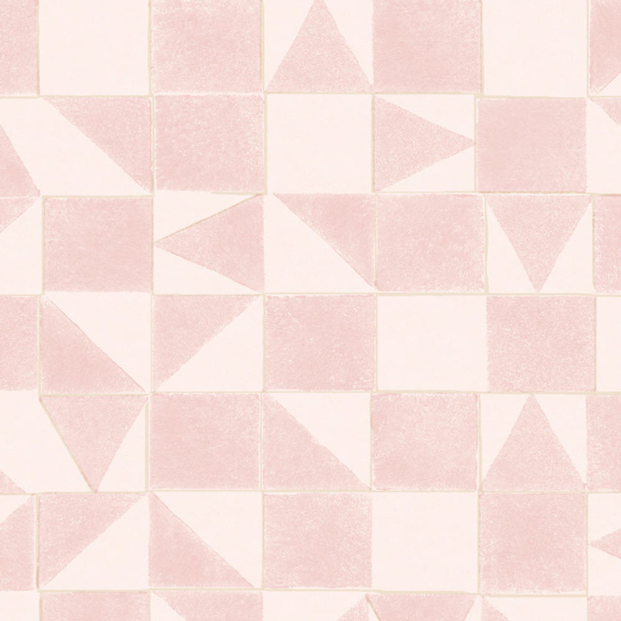 399091 - Mini Me Geometric Wallpaper - Pink - Eijffinger