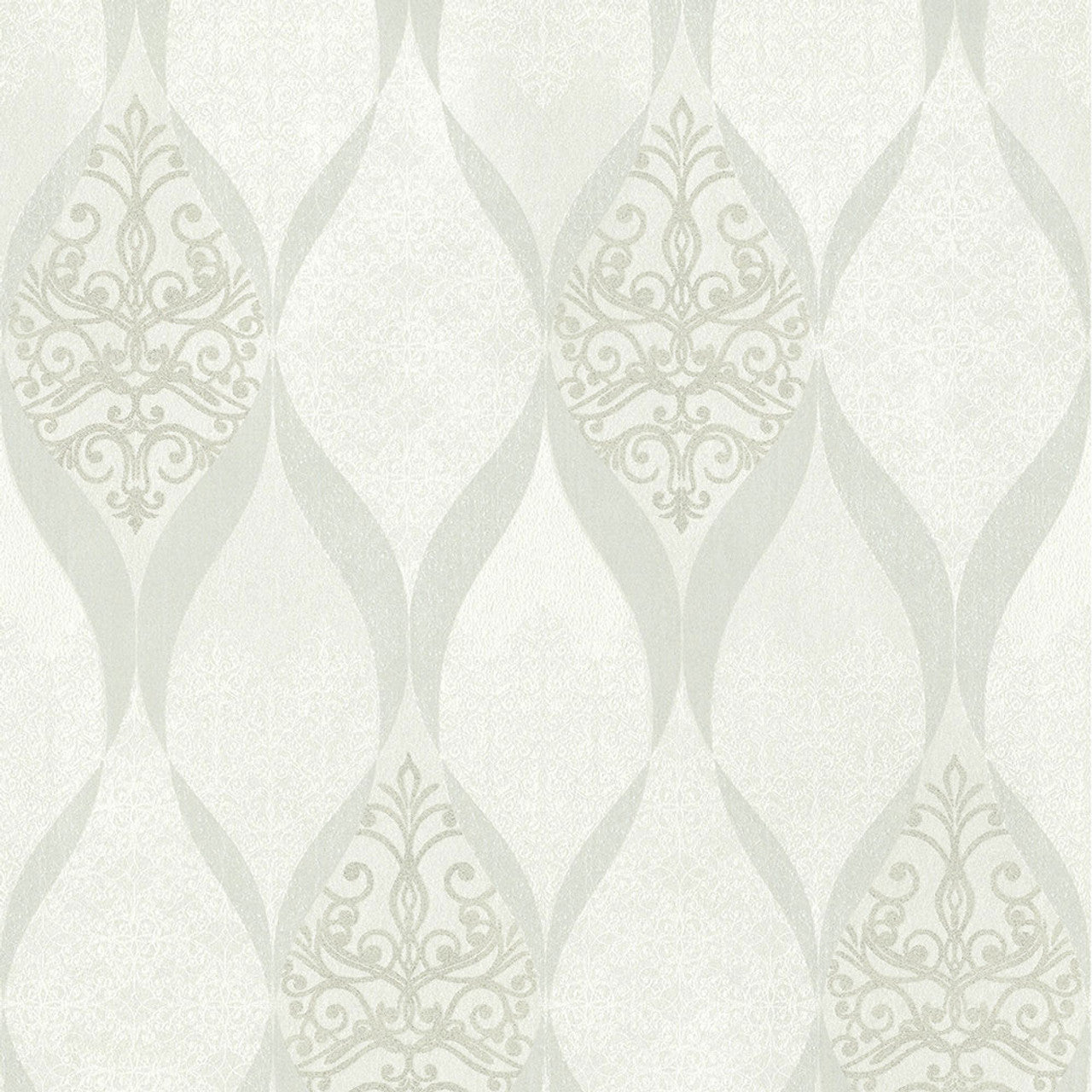 41006-10 - Deluxe Maria Kretschmer Wallpaper - Ivory - P+S International