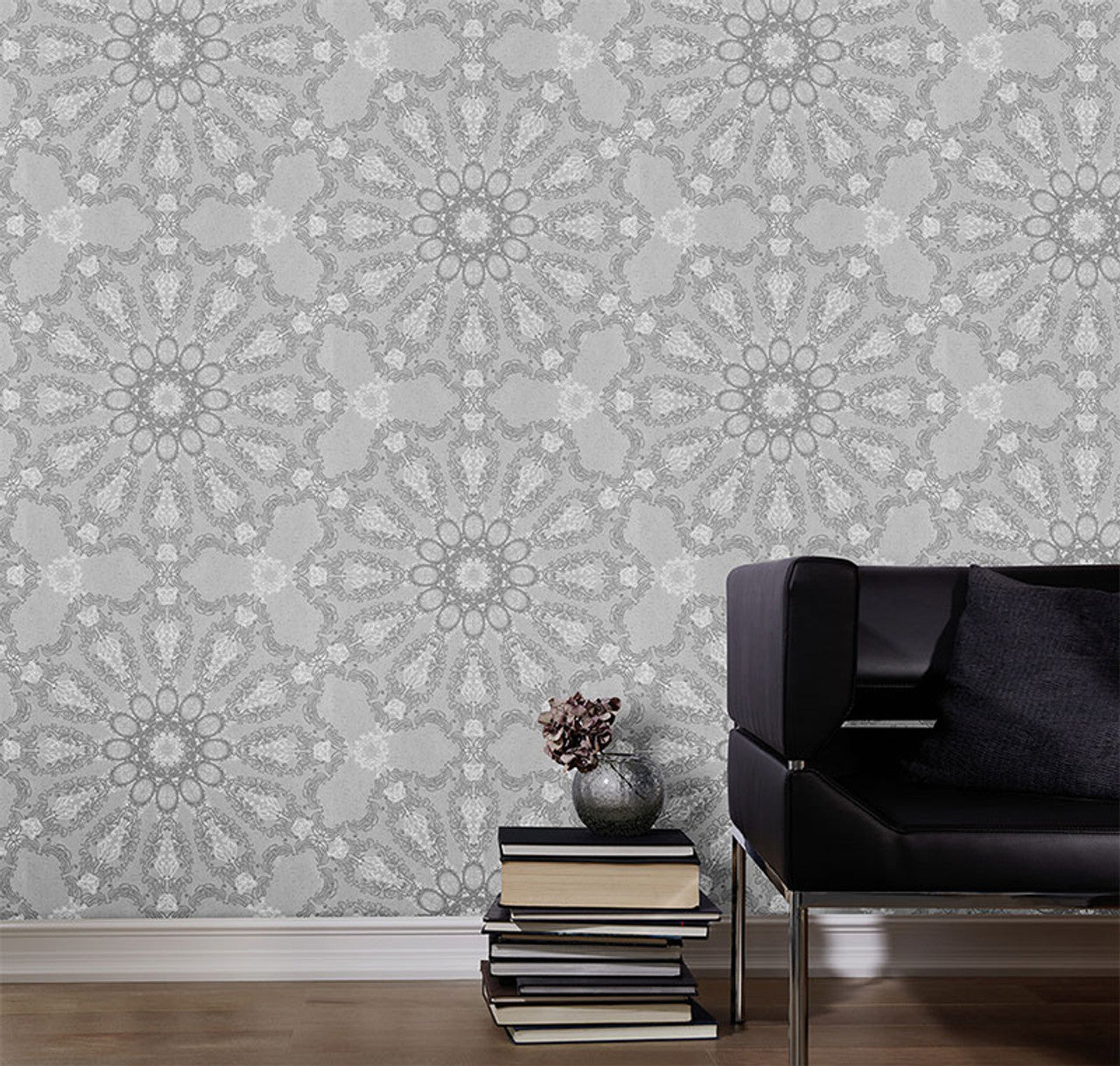 41007-20 - Deluxe Guido Maria Kretschmer Wallpaper - Silver/Grey - P+S International