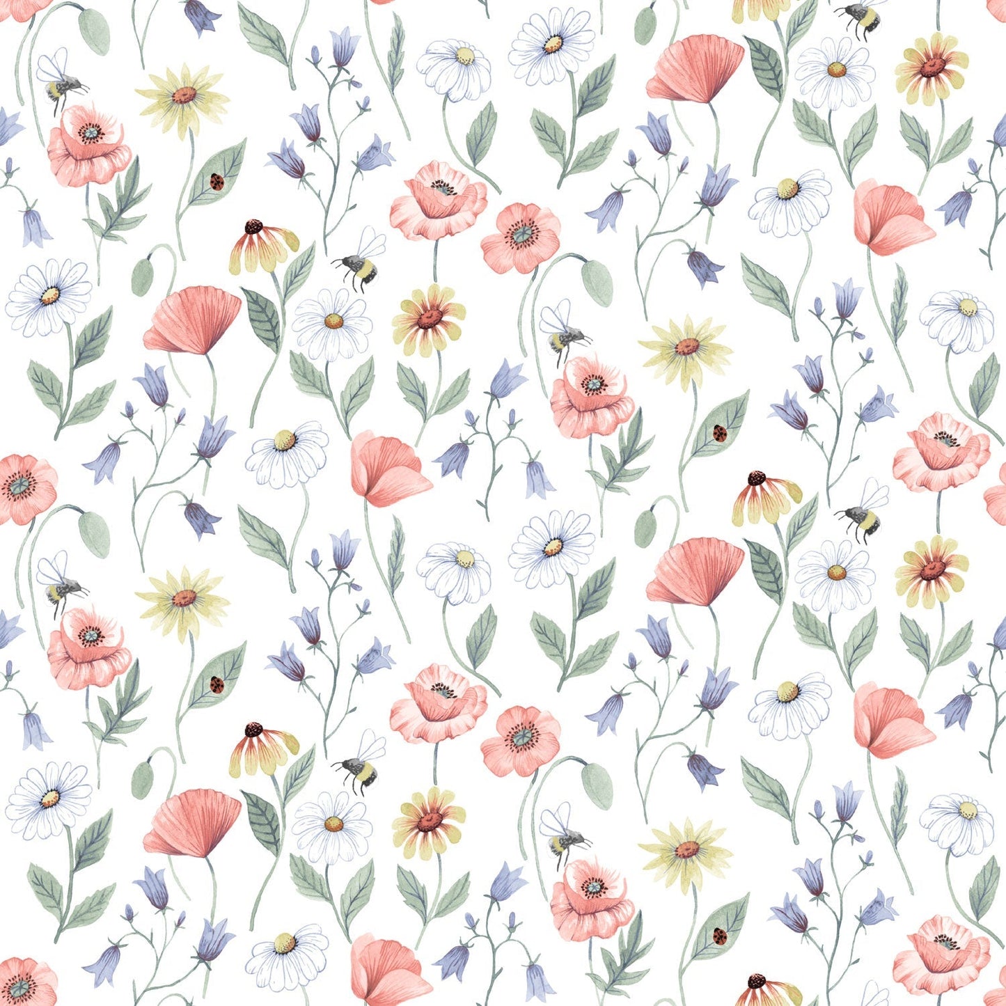 43102 - Blaklocka Wallpaper - Blue & Pink - Midbec