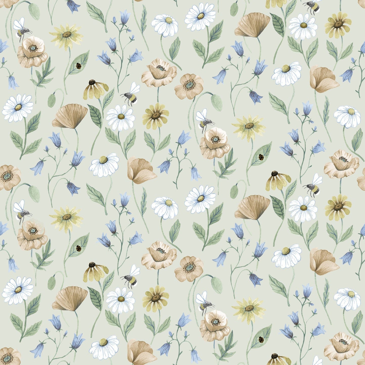 43103 - Blaklocka Wallpaper - Beige - Midbec