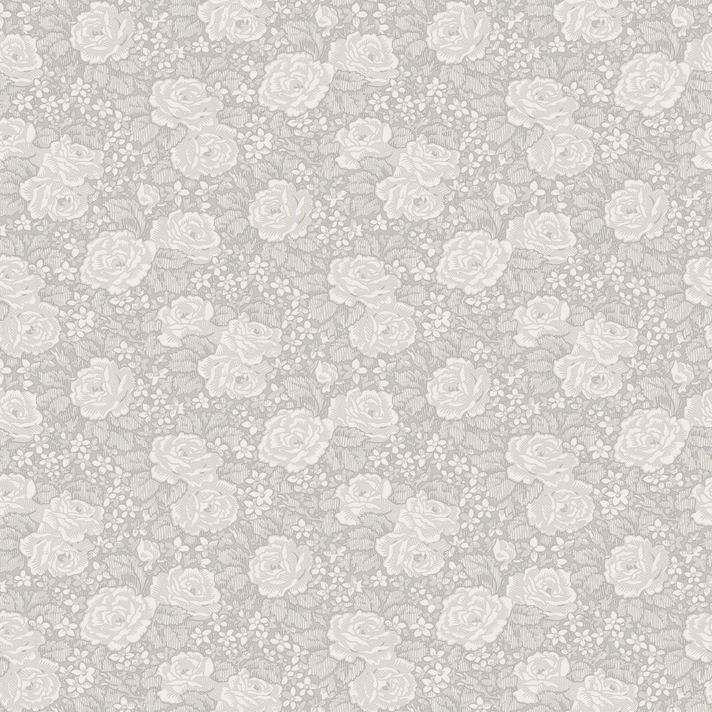 43105 - Rosengang Wallpaper - Neutral Gray - Midbec