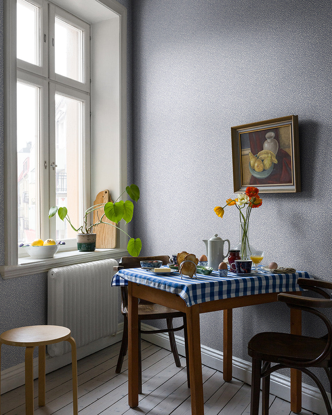 55002 - Anna Wallpaper - Light Blue - Midbec