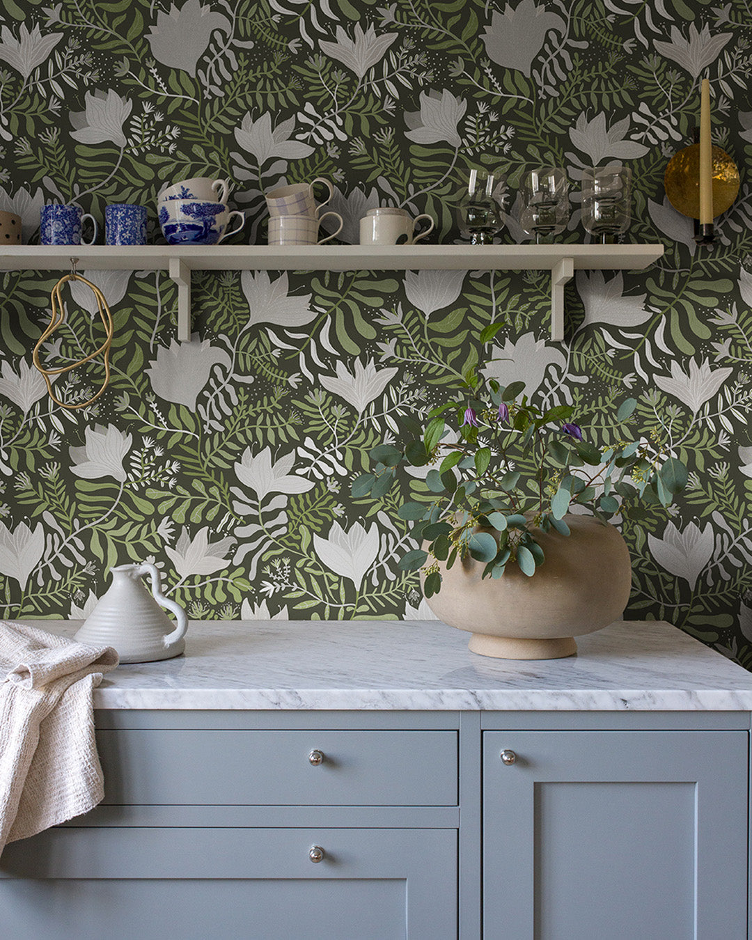 55008 - Brita Wallpaper - Green - Midbec
