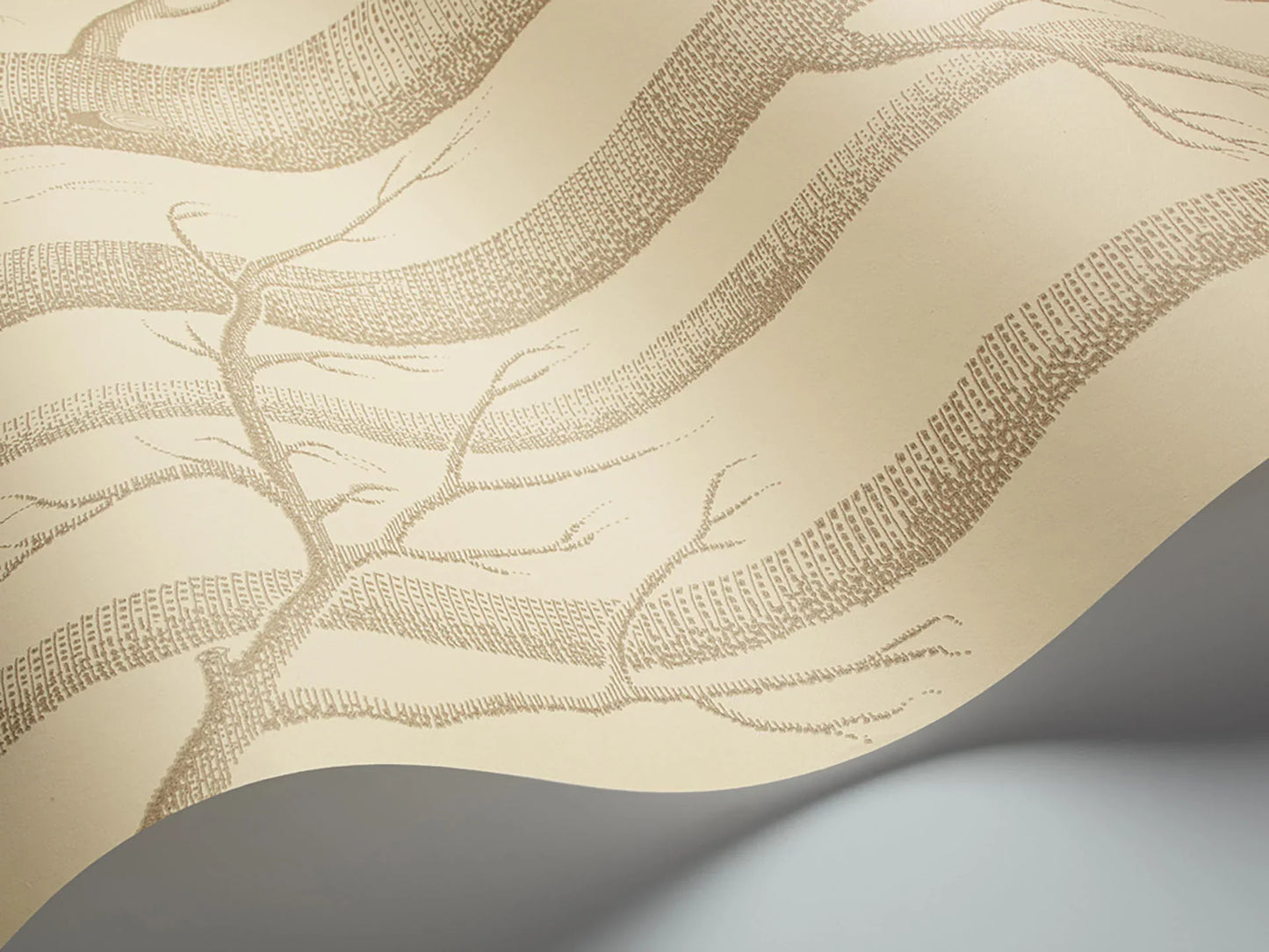 69/12148 - Woods Wallpaper - Linen on Cream - Cole & Son