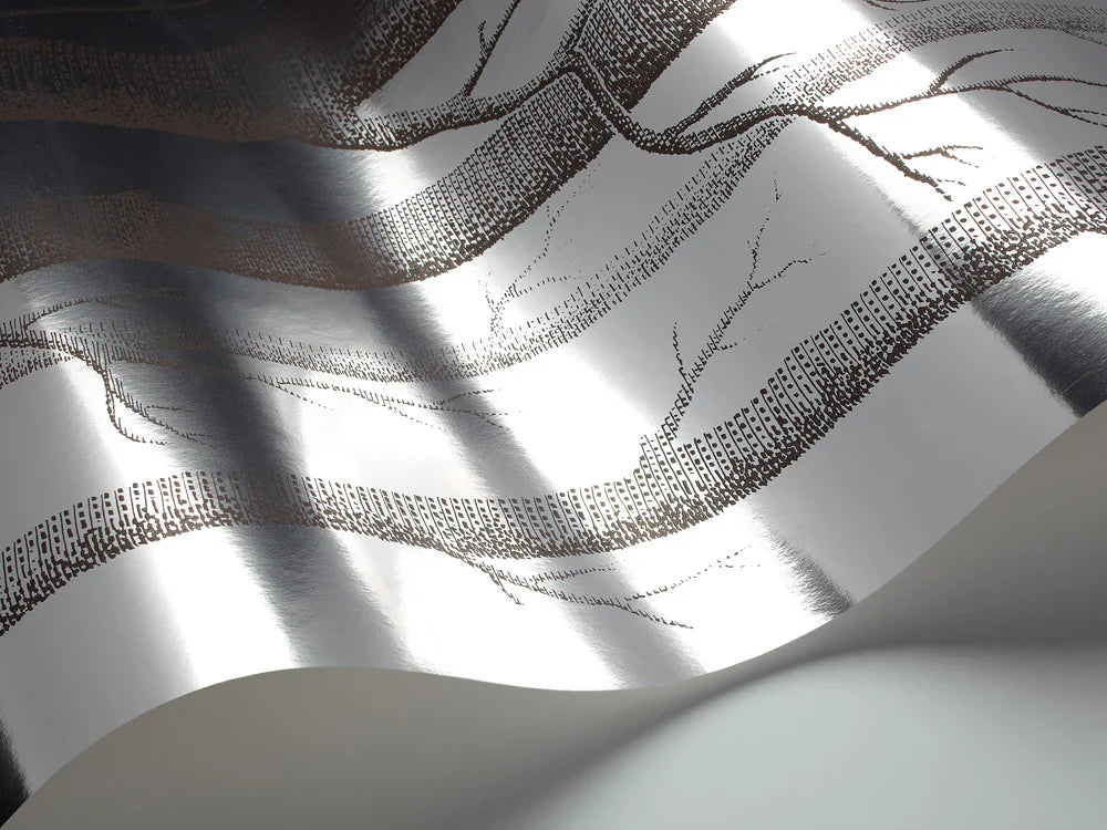 69/12150 - Woods Wallpaper - Soot on Foil - Cole & Son