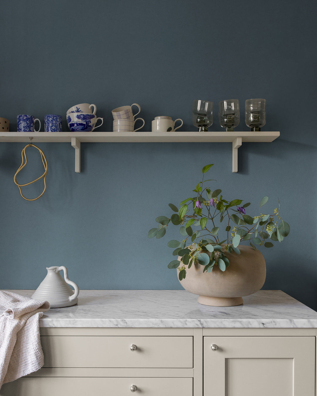 77034 - Ocean Wallpaper - Blue/Gray - Midbec