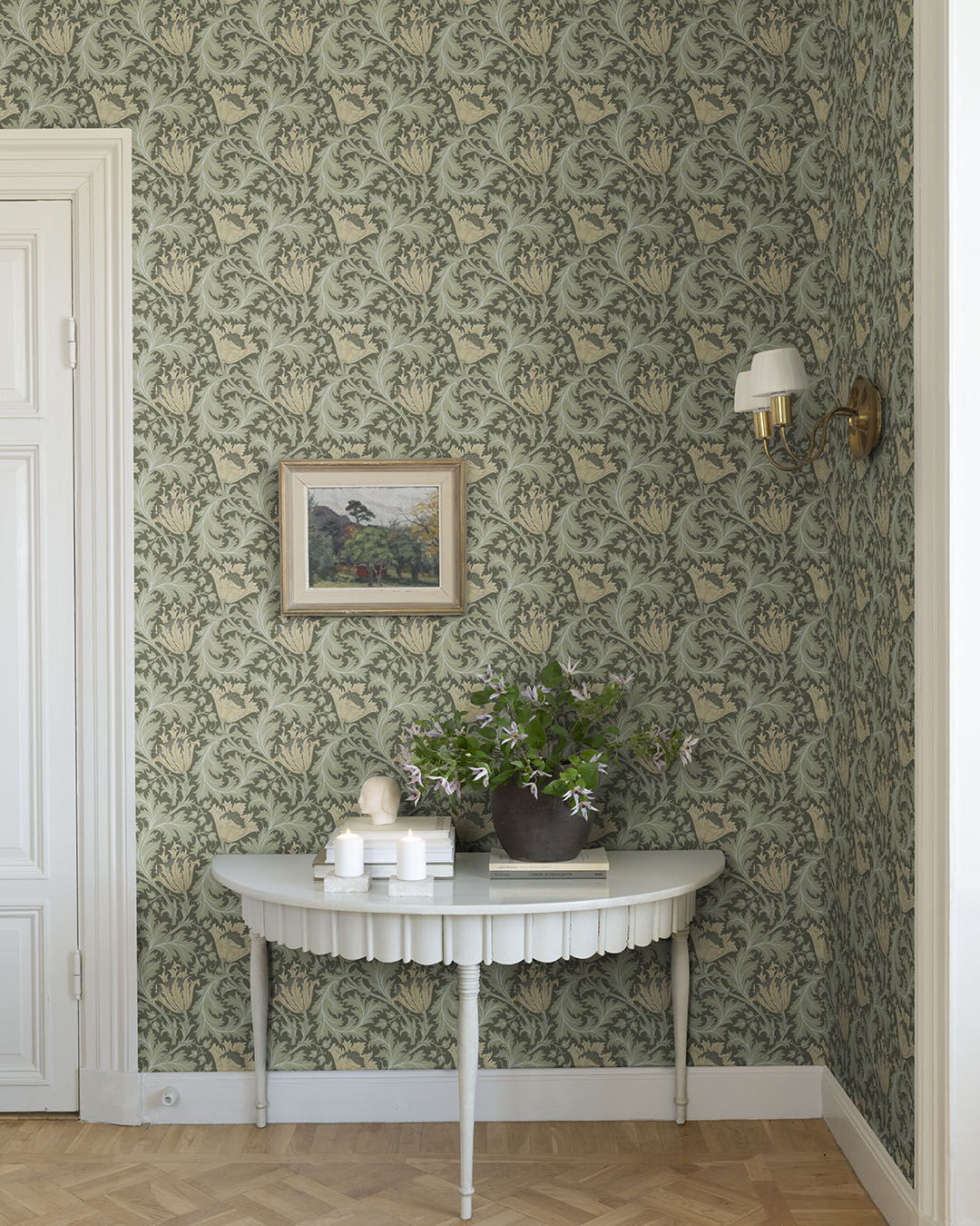 82004 - Anemone Wallpaper - Green Yellow - Midbec
