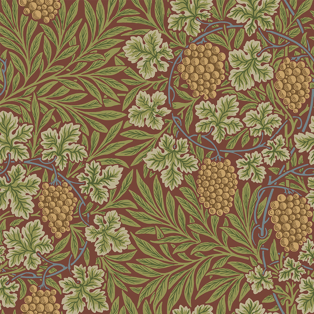 82018 - Vine Wallpaper - Burgundy - Midbec