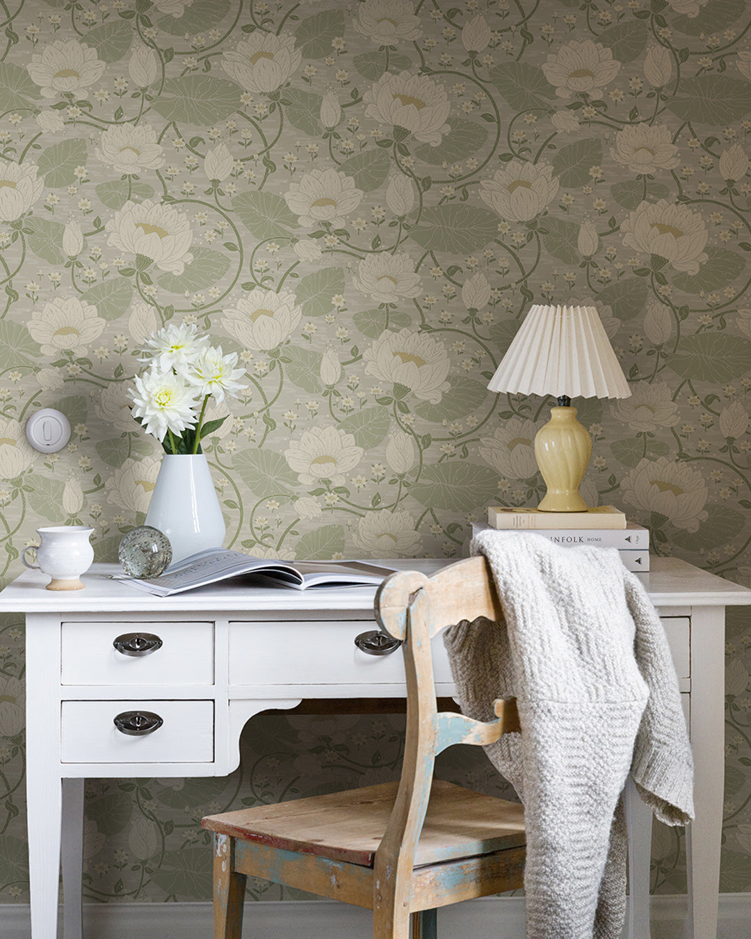 83124 - Eva Wallpaper - Light Gray - Midbec