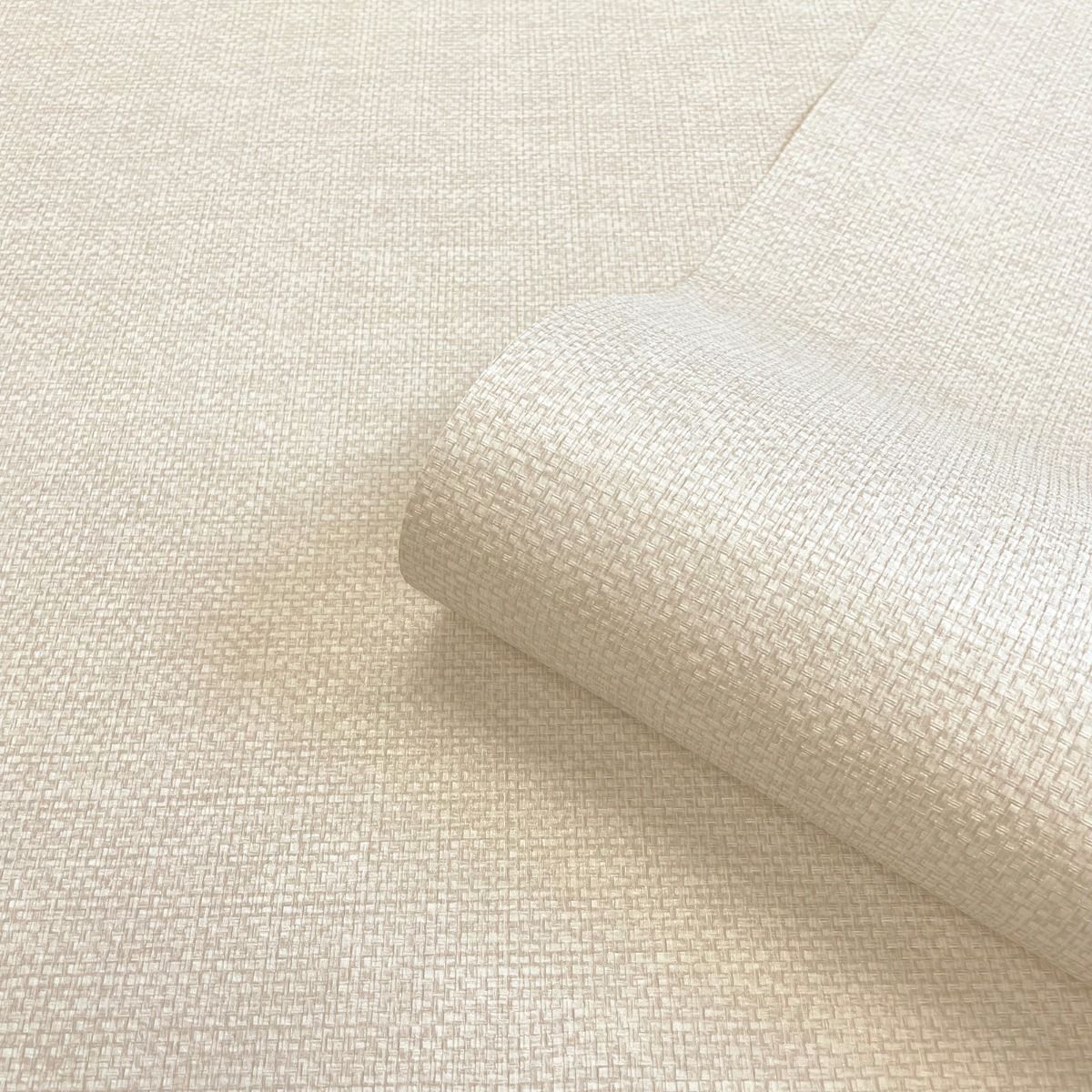 9006 - Palm Texture Wallpaper - Cream - Belgravia