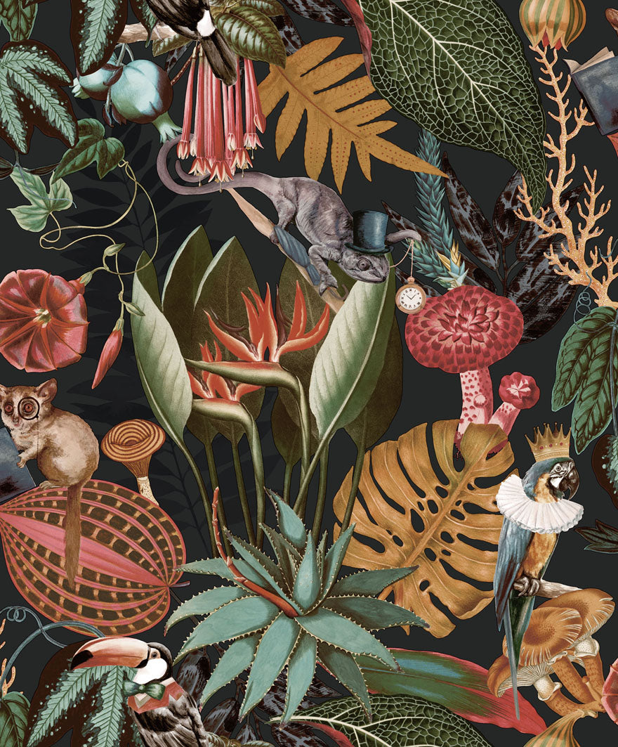 91173 - Reverie Wallpaper - Black - Holden Decor