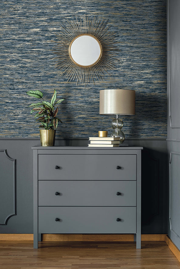91373 - Reine Wallpaper - Navy - Holden Decor
