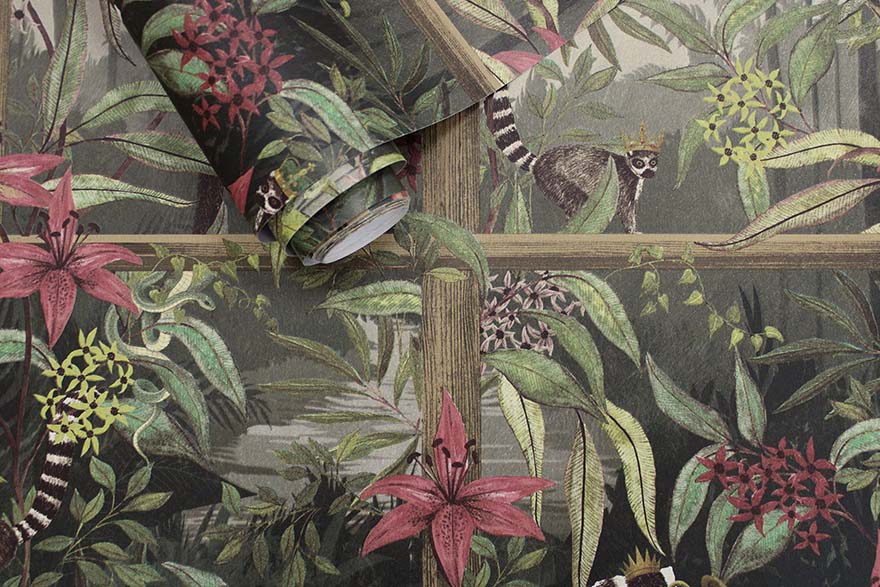 91392 - Comoro Wallpaper - Light Wood - Holden Decor