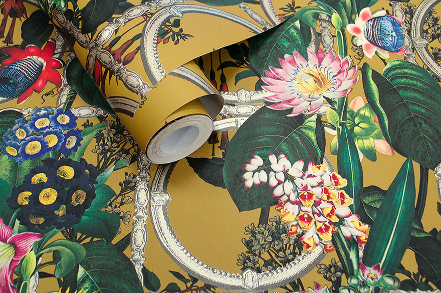 91433 - Alata Wallpaper - Ochre - Holden Decor