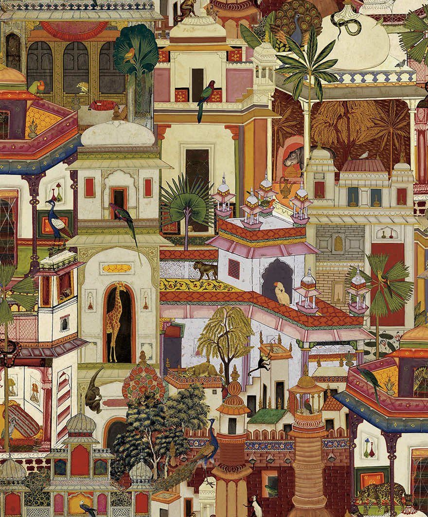 91551 - Civita Wallpaper - Multi - Holden Decor