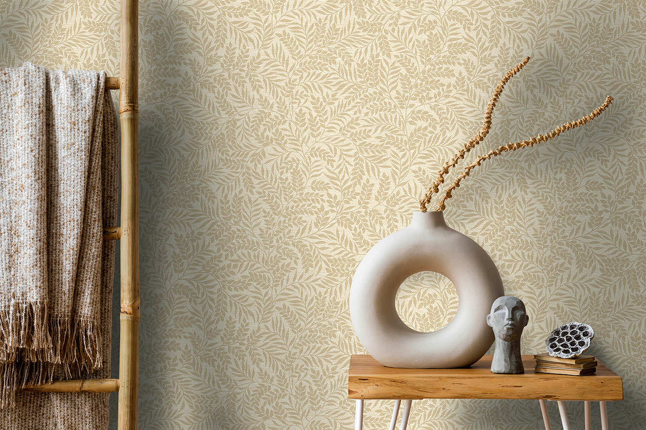 91650 - Laurel Wallpaper - Beige - Holden Decor