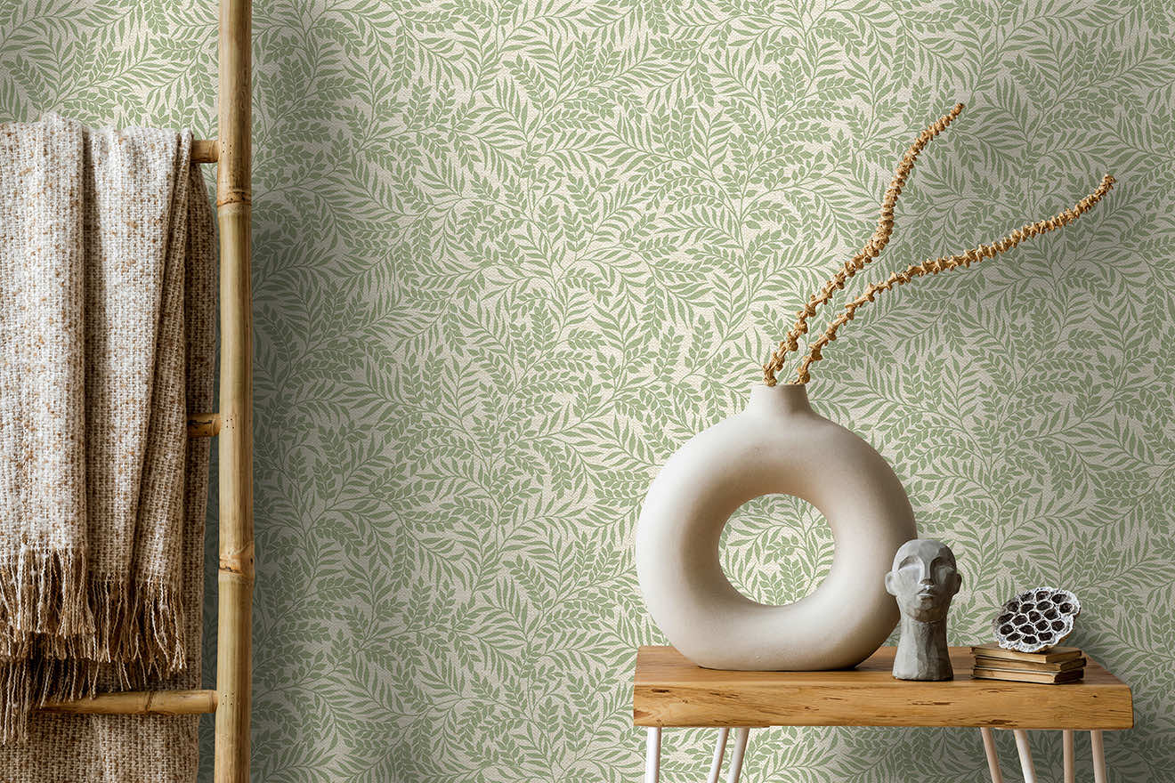 91651 - Laurel Wallpaper - Sage - Holden Decor