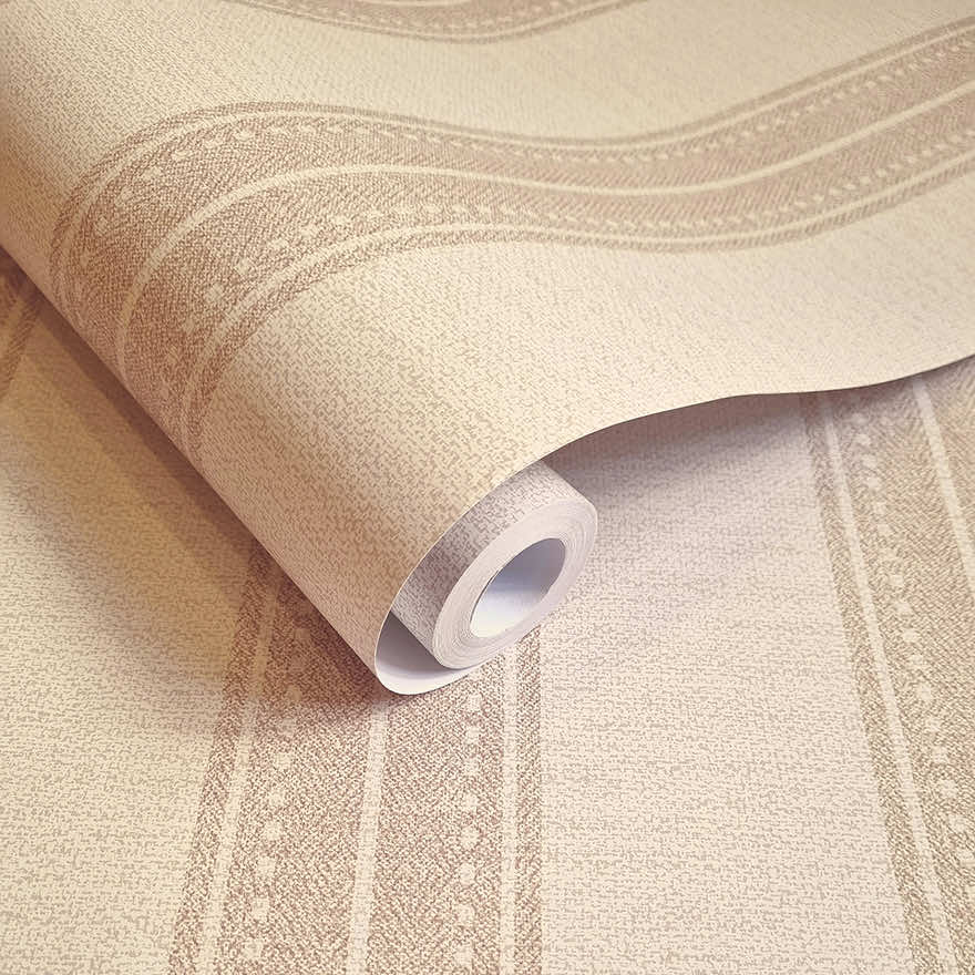 91673 - Yuste Stripe Wallpaper - Coral - Holden Decor