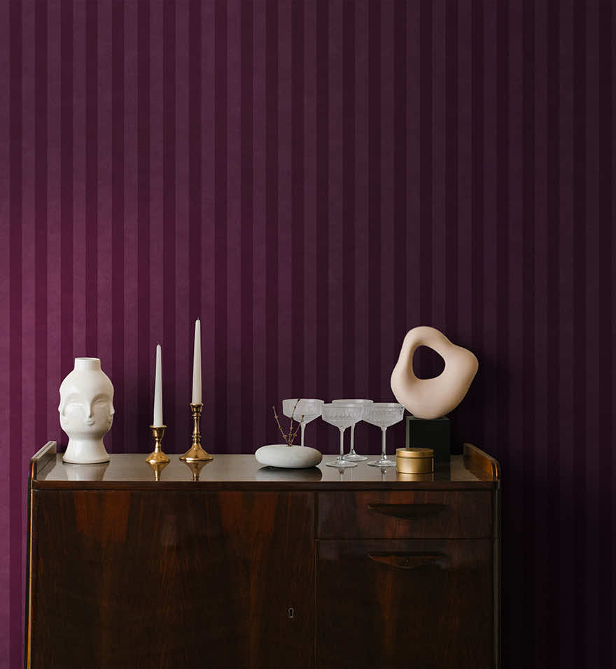 91723 - Aquila Wallpaper - Berry - Holden Decor