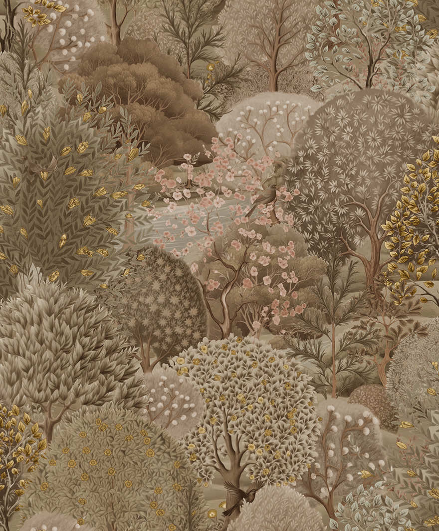91750 - Arboretum Wallpaper - Neutral - Holden Decor